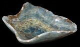 Carved, Blue Calcite Bowl - Argentina #63272-2